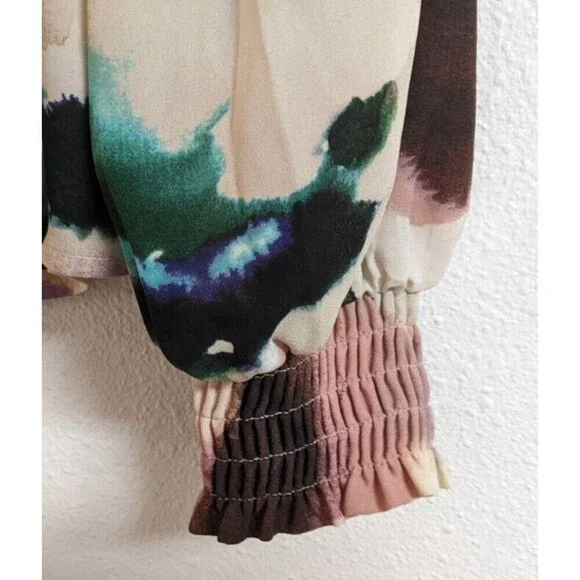 NEW~Women's Cabi #4341 Mystic Blouse in Aurora Floral Watercolor Size Small - Picture 9 of 11